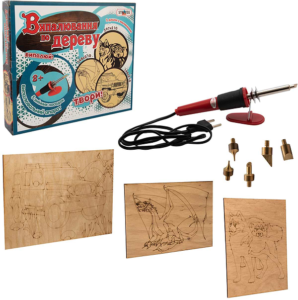 Фото - Набір для випалювання Strateg по дереву (846)