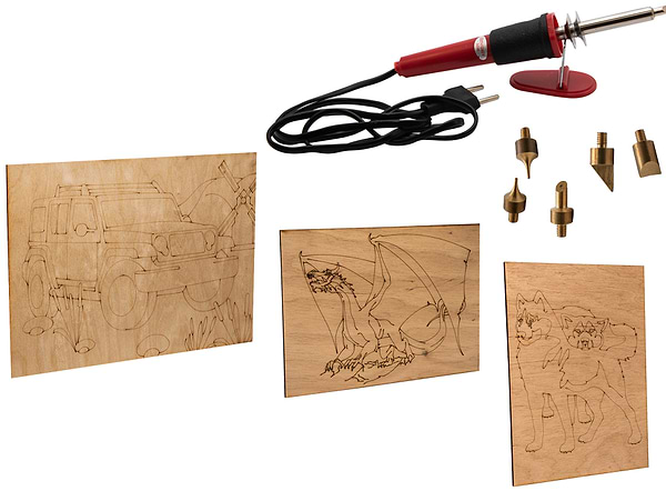 Фото - Набір для випалювання Strateg по дереву (846)