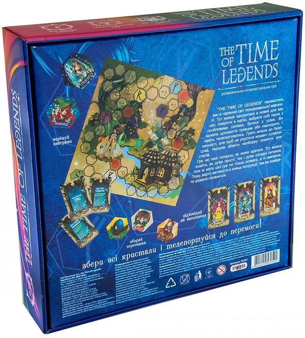 Фото - Настольная игра общение (12+) Strateg "The time of legends/ Время легенд" укр (30267)
