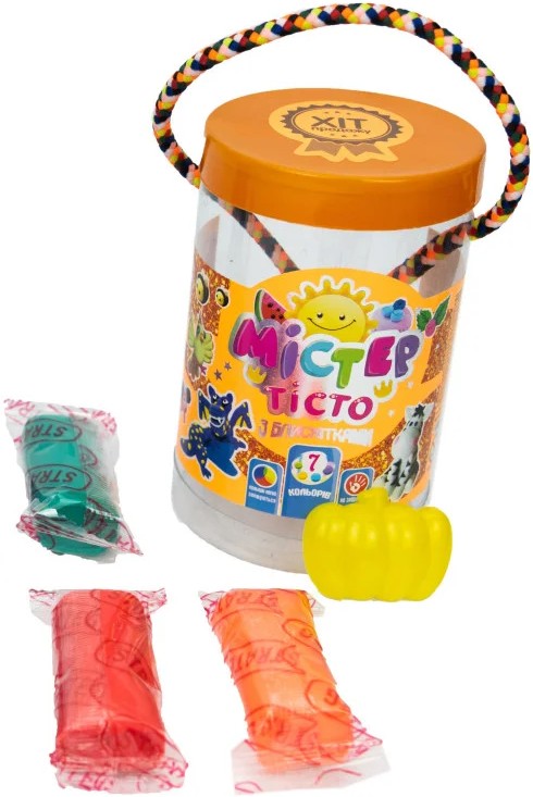 Фото - Ліплення з тіста Strateg Містер тісто 7 кольорів (укр) (71807)