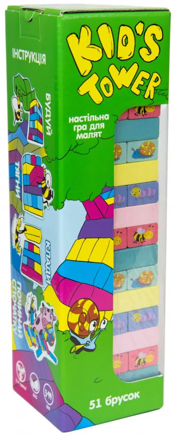 Настільна гра стратегічна (3-4 роки) Strateg Kid's Tower (укр) (30863) - Фото 1