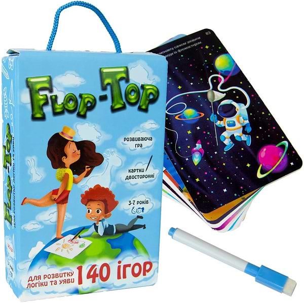 Фото - Настільна гра (5-7 років) Strateg Flop-Top (укр) (30868)