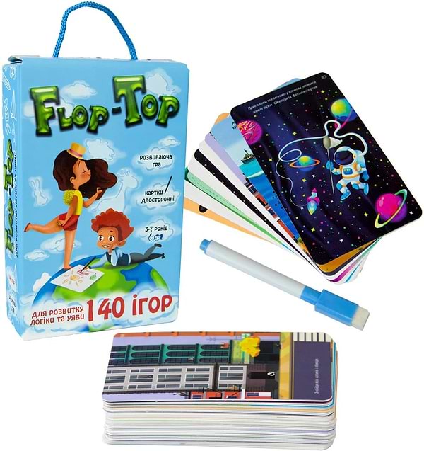 Фото - Настільна гра (5-7 років) Strateg Flop-Top (укр) (30868)