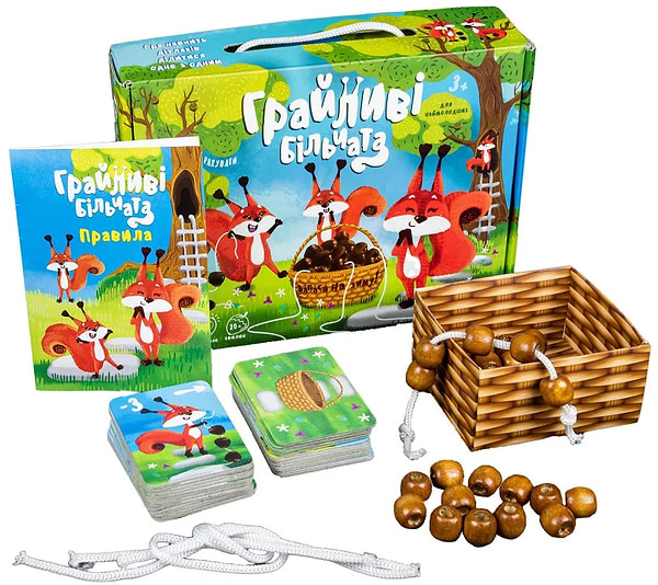 Фото - Настольная игра (3-4 года) Strateg Игривые бельчатые (укр) (30852)