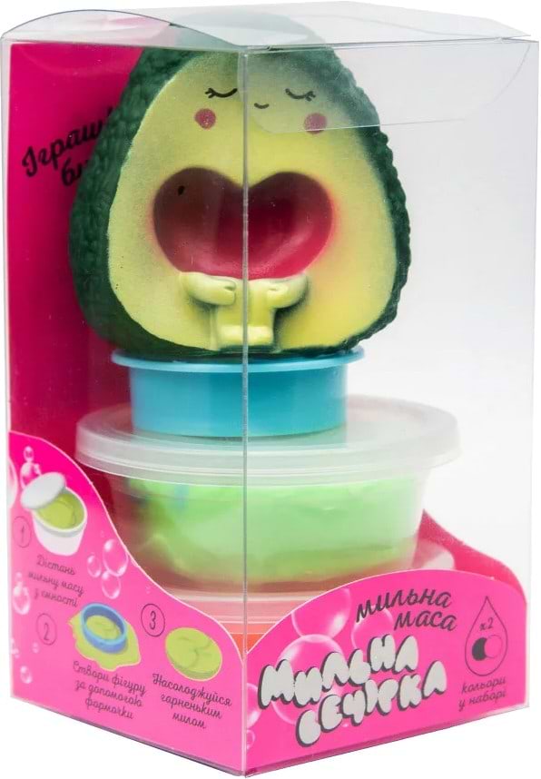 Маса для ліплення Strateg Мильна вечірка - авокадо (укр) (32105)