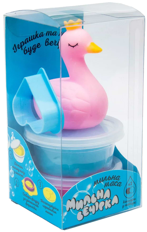 Маса для ліплення Strateg Мильна вечірка - лебідь (укр) (32108)