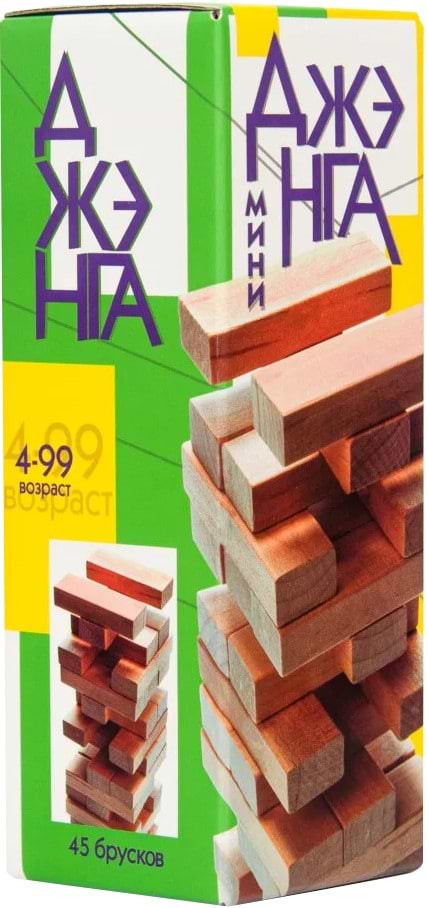 Настільна гра розвиваюча (5-7 років) Strateg Дженга міні (рос) (30968) - Фото 1