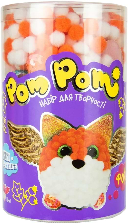 Набір для виготовлення іграшок Strateg Pom pom Фоксі (укр) (32017) - Фото 1
