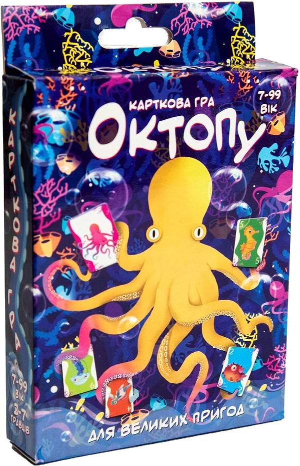 Фото - Настольная игра карточная (5-7 лет) Strateg Октопу (укр) (30330)