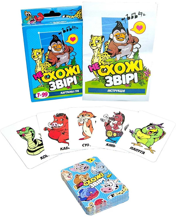 Фото - Настольная игра (5-7 лет) Strateg "Непохожие звери", укр (30223)