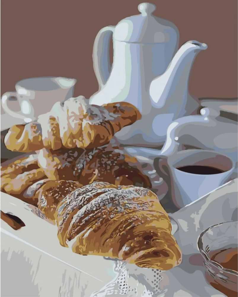 Картина за номерами Strateg Свіжа випічка 40х50 (SY6457) - Фото 1