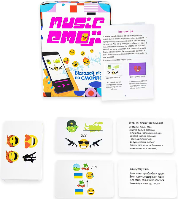 Фото - Настільна гра (12+) Strateg Music Emoji українською мовою (30249)