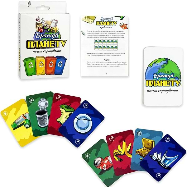 Фото - Настольная игра (8+) Strateg Спаси планету обучающая (укр. яз) (30321)
