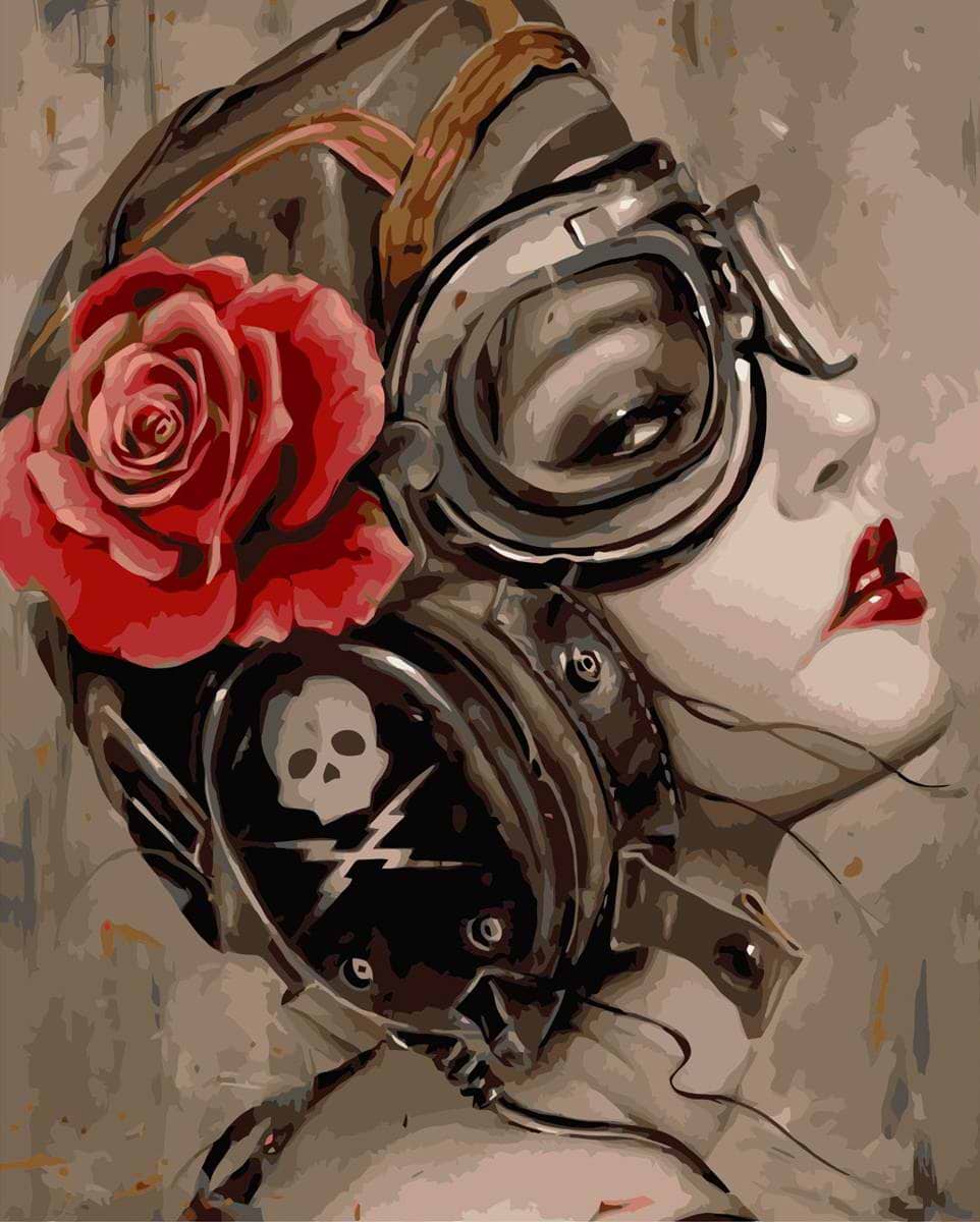 Картина за номерами Strateg Вбивча краса 40х50 см (VA-3657)