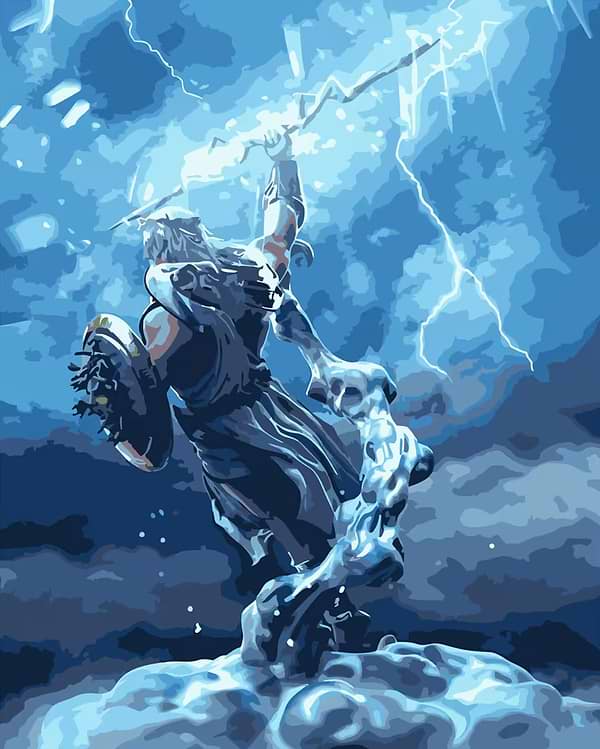 Фото - Картина по номерам Strateg Могучий Зевс 40х50 см (DY153)