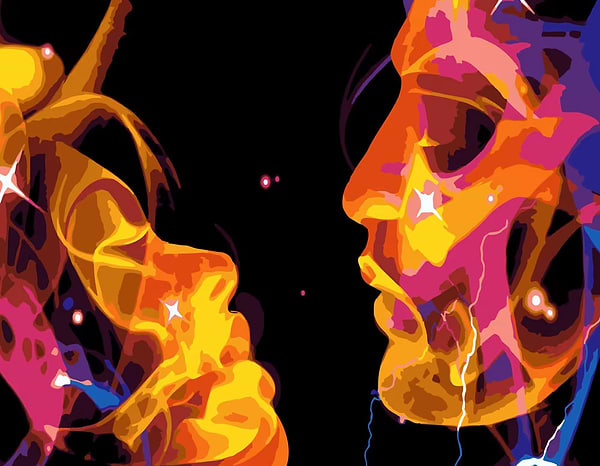 Фото - Картина за номерами Strateg Злиття душ 40х50 см (DY209)