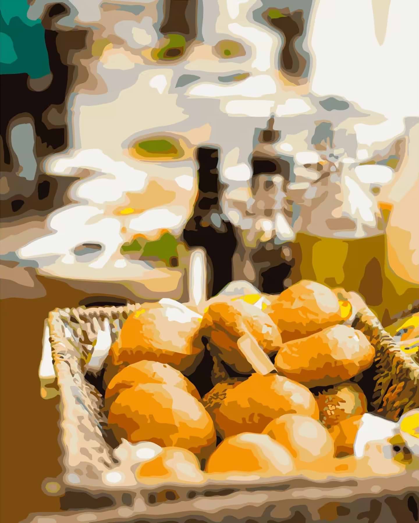 Картина за номерами Strateg Здобні булочки 40х50 см (GS268)