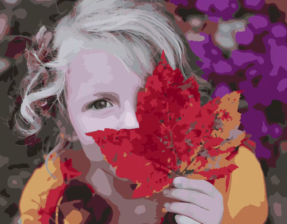 Картина за номерами Strateg Осіння прогулянка 40х50 см (GS278)