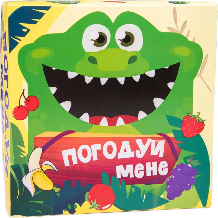 Настільна гра розвиваюча (3-4 роки) Strateg Погодуй мене -  крокодил (укр. м.) (30379) - Фото 1