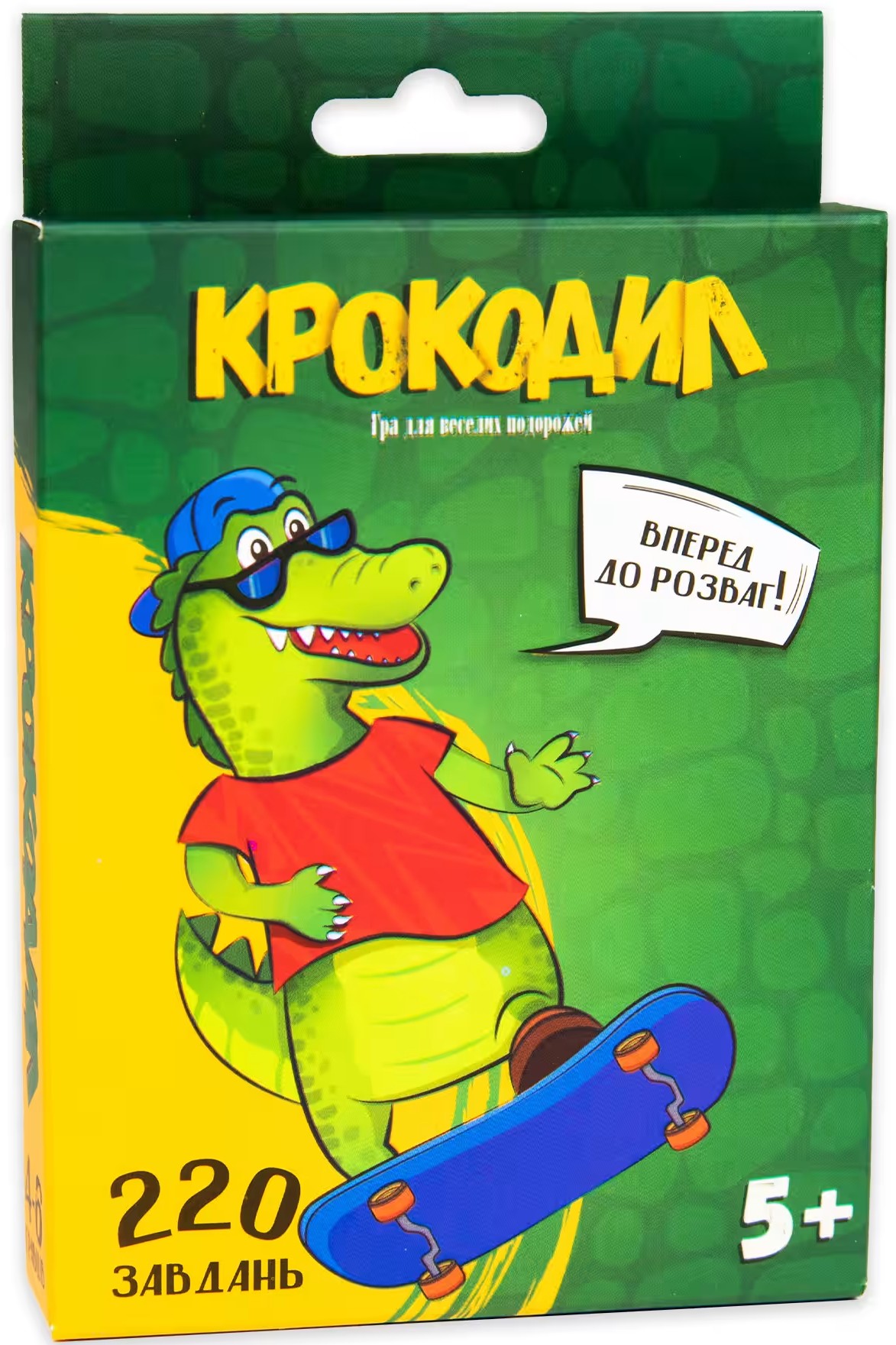 Настільна гра (5-7 років) Strateg Крокодил розважальна українською мовою (30339)