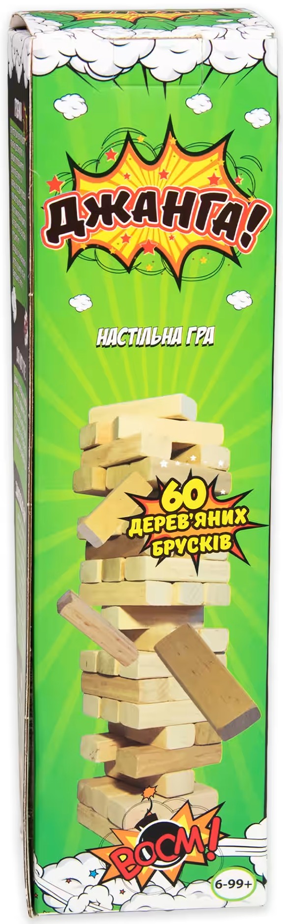 Настольная игра развлекательная (5-7 лет) Strateg Джанга 60 брусков (30771) - Фото 1