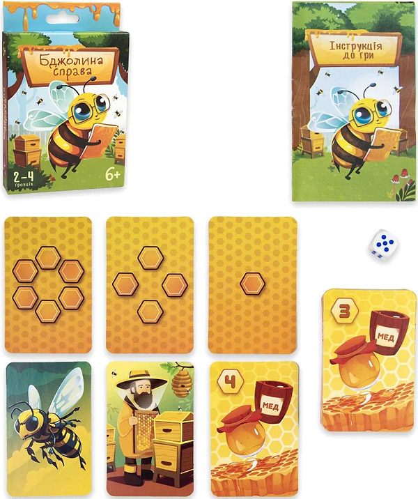 Фото - Настольная игра (5-7 лет) Strateg Пчелиное дело (укр.яз.) (30785)