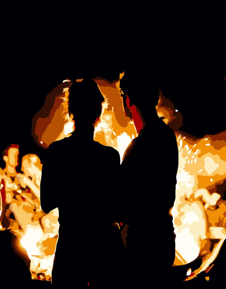 Картина по номерам Strateg Двое в пламени 40х50 см (DY267)