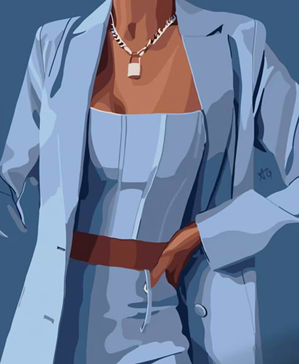 Фото - Картина по номерам Strateg Деловая женщина 40х50 см (DY313)