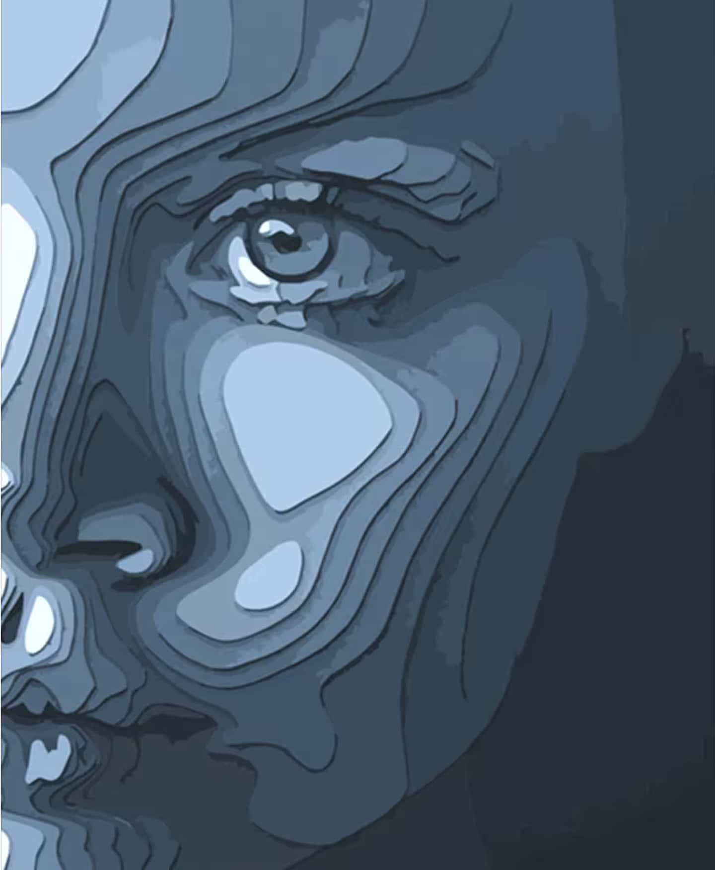 Картина за номерами Strateg Акварельне обличчя 40х50 см (DY319) - Фото 1