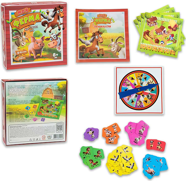 Фото - Настольная игра (8+) Strateg Моя ферма на украинском языке (30435)