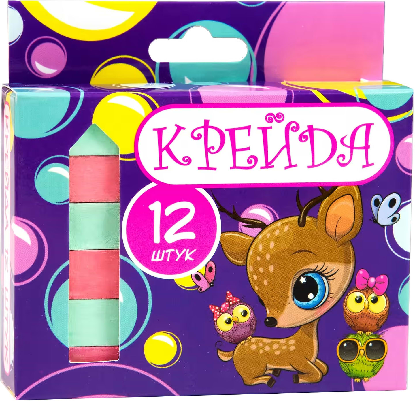 Набір крейди Strateg 12 шт. (50114)