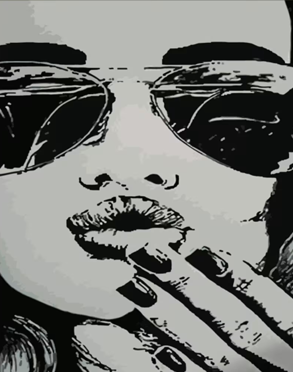 Картина за номерами Strateg Чорно-білий поцілунок 40х50 см (DY364)