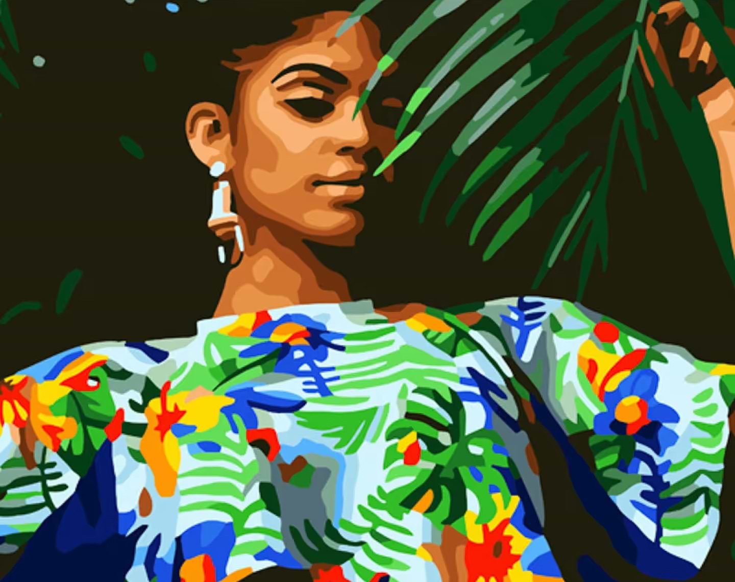 Картина за номерами Strateg Яскраві фарби 40х50 см (GS836)