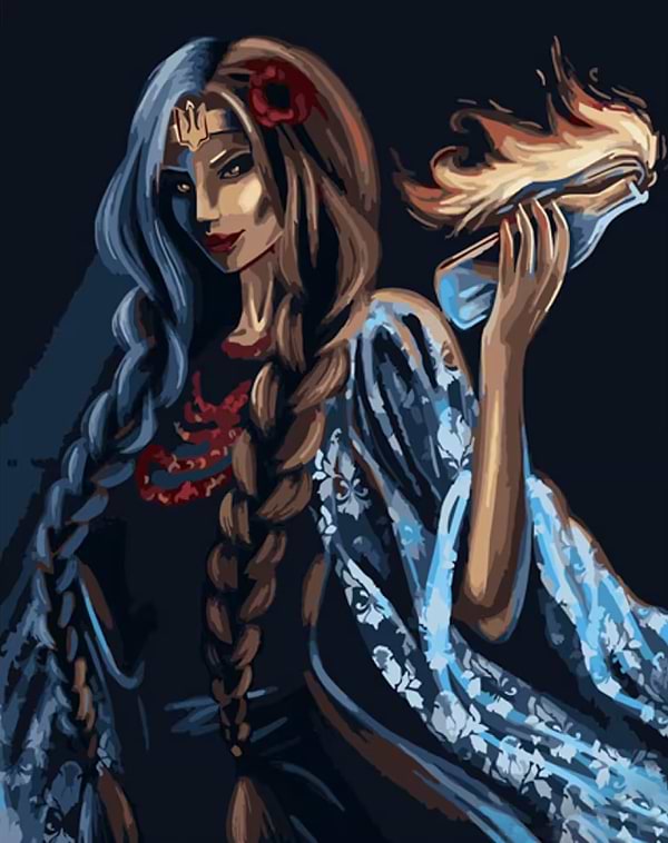 Фото - Картина по номерам Strateg Украинское фэнтези 40х50 см (GS843)