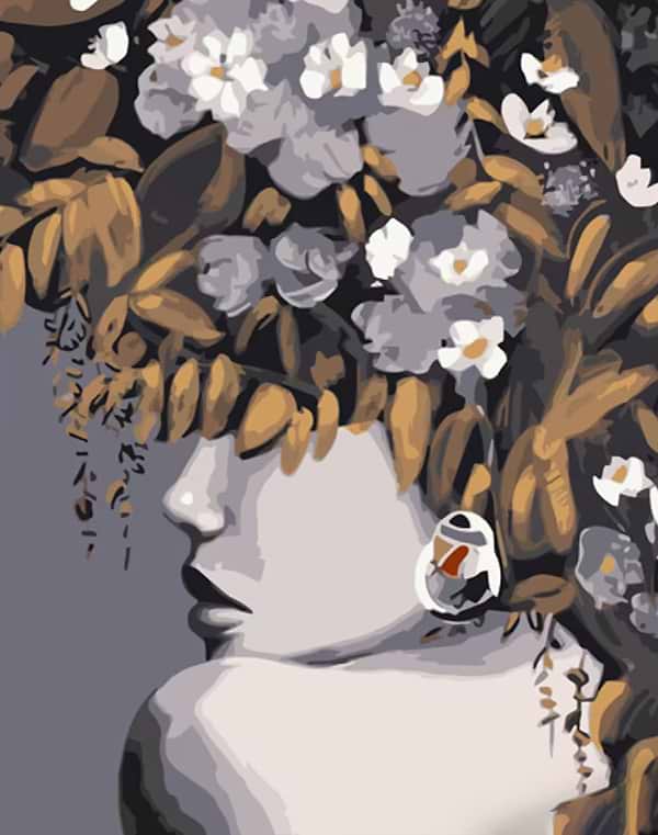 Фото - Картина по номерам Strateg Золотая таинственность 40х50 см (GS1001) Фото - Картина по номерам Strateg Золотая таинственность 40х50 см (GS1001)