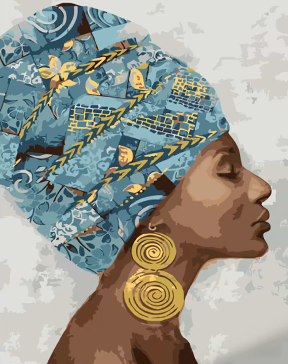 Картина за номерами Strateg Східна краса 40х50 см (GS1083)