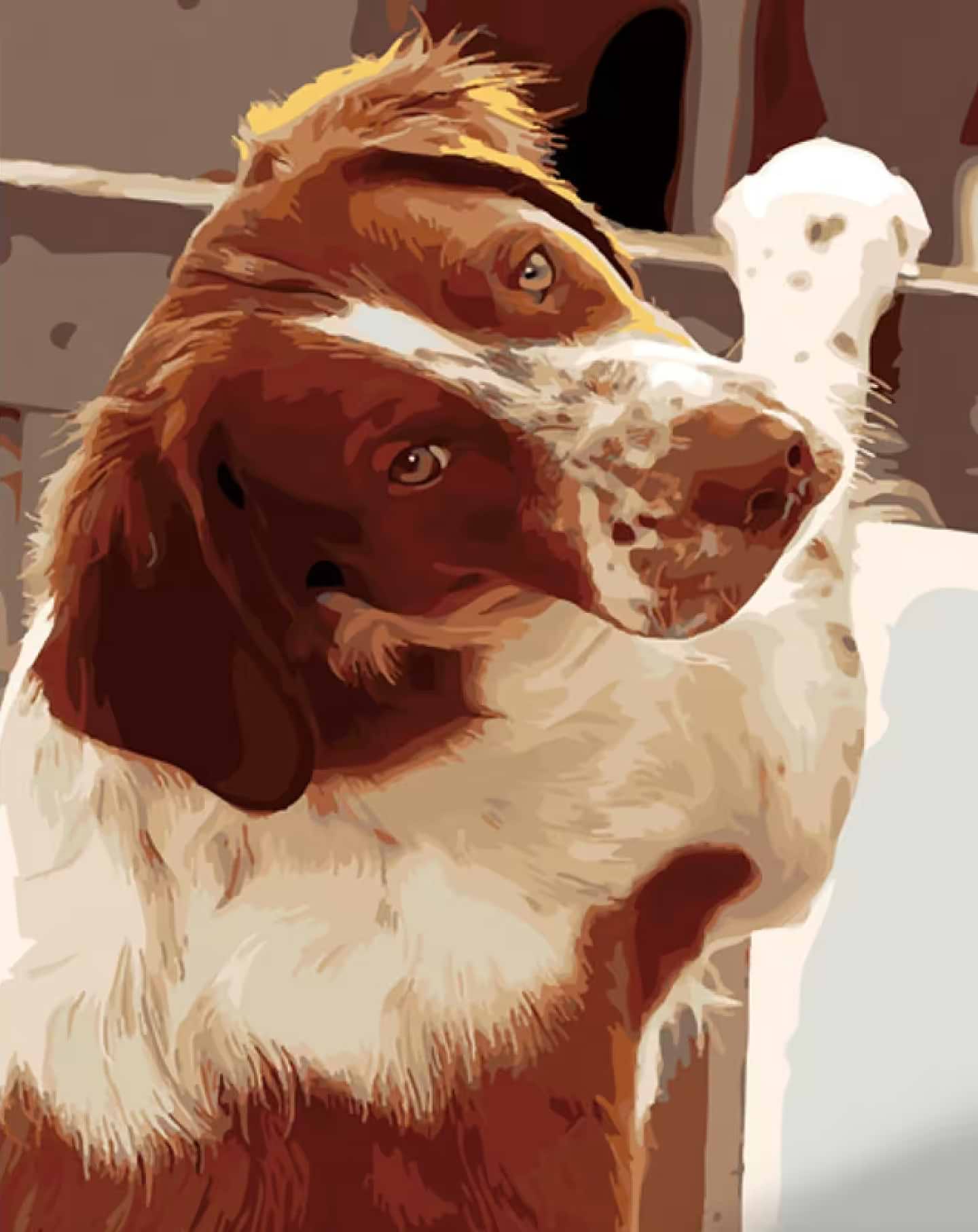 Картина за номерами Strateg Відданий погляд 40х50 см (GS1115) - Фото 1