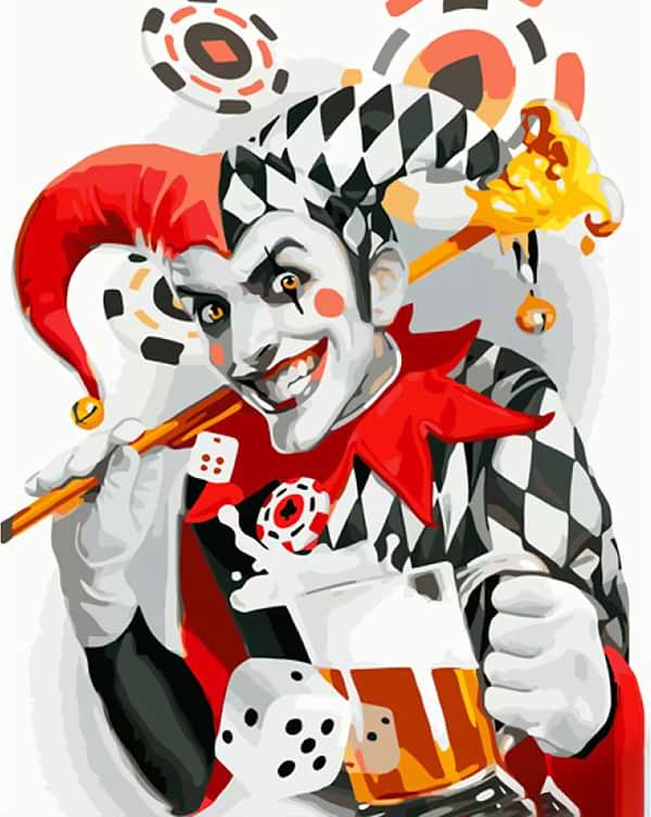 Фото - Картина за номерами Strateg Веселий Джокер 40х50 см (GS1249) Фото - Картина за номерами Strateg Веселий Джокер 40х50 см (GS1249)