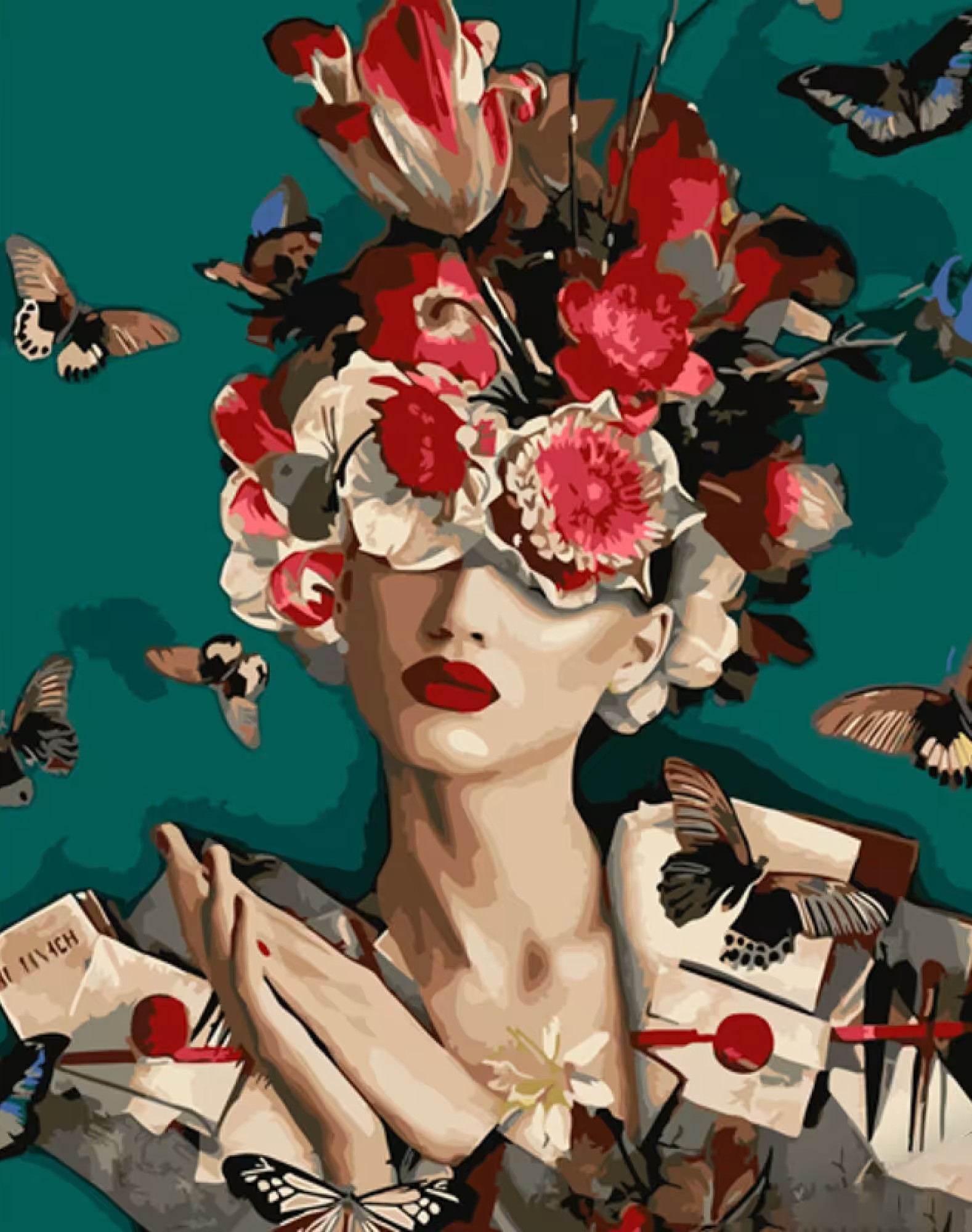 Картина за номерами Strateg Замість думок 40х50 см (GS1258) - Фото 1