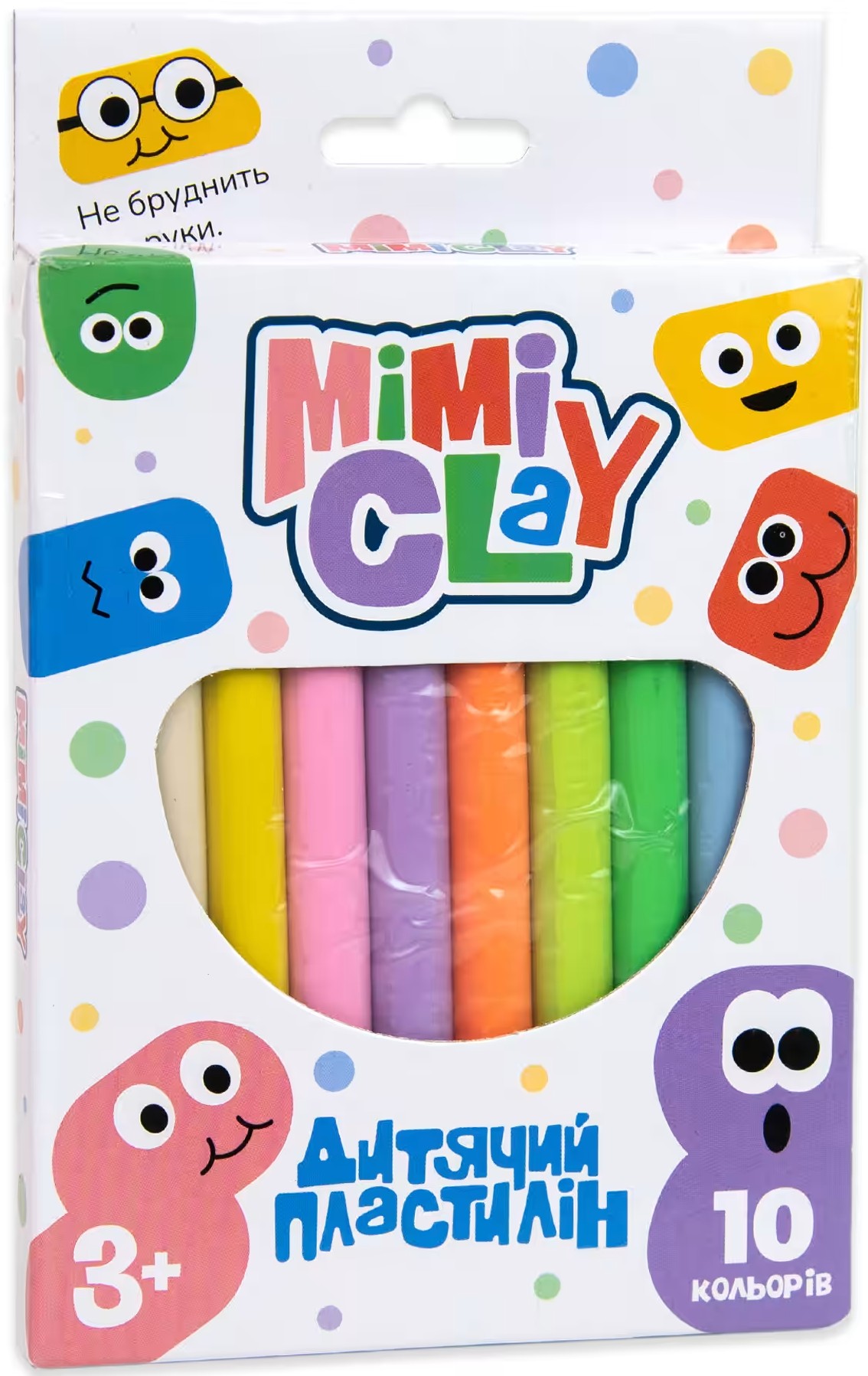 Купити Пластилін класичний Strateg Mimi clay 10 кольорів українською мовою (30424) - Фото 1 Пластилін класичний Strateg Mimi clay 10 кольорів українською мовою (30424) - Фото 1