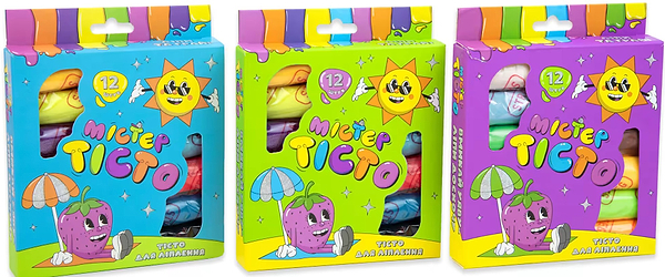 Фото - Ліплення з тіста Strateg Містер тісто 12 шт. українською мовою (41002)