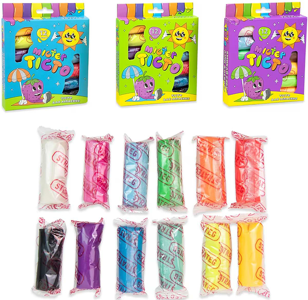 Фото - Ліплення з тіста Strateg Містер тісто 12 шт. українською мовою (41002)