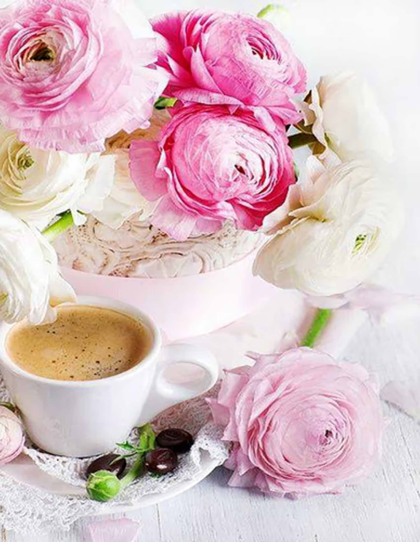 Алмазний живопис Strateg Ранкова кава 40х50 см (JSFH85899) - Фото 1