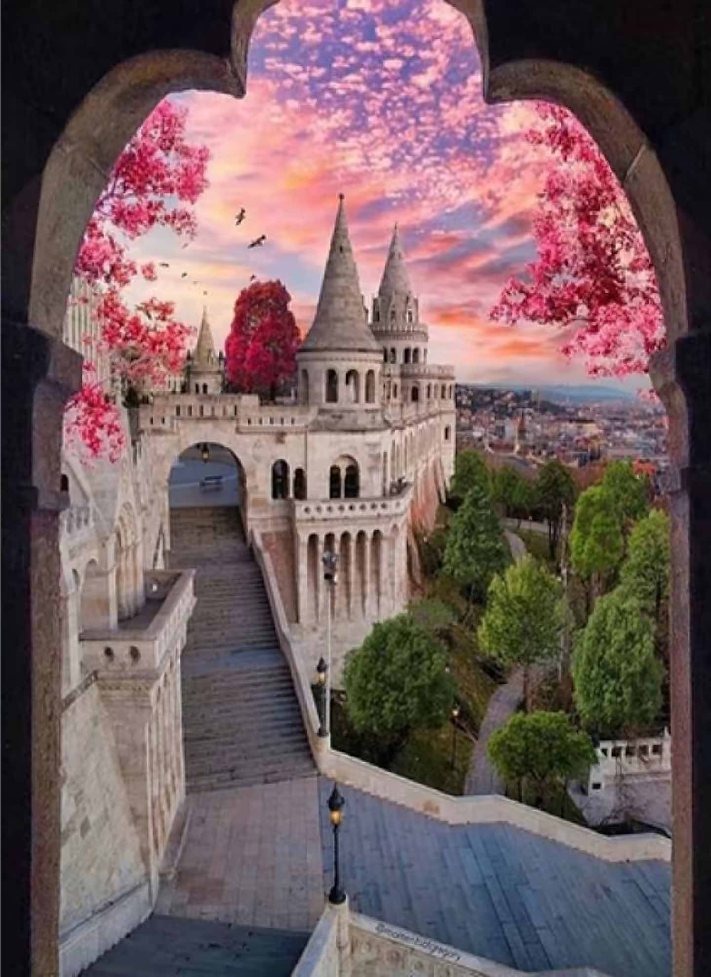 Алмазний живопис Strateg Між частинами замку 50х65 см (SGK86077)