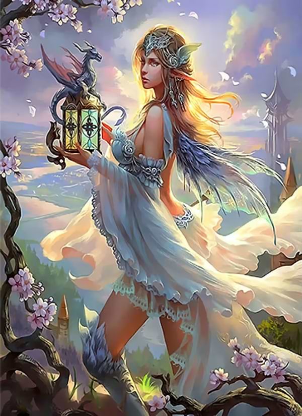 Фото - Алмазная живопись Strateg Арт фэнтези 50х65 см (SGK86083) Фото - Алмазная живопись Strateg Арт фэнтези 50х65 см (SGK86083)