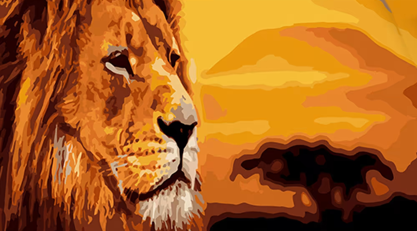 Картина за номерами Strateg Савана 50х25 см (WW186)