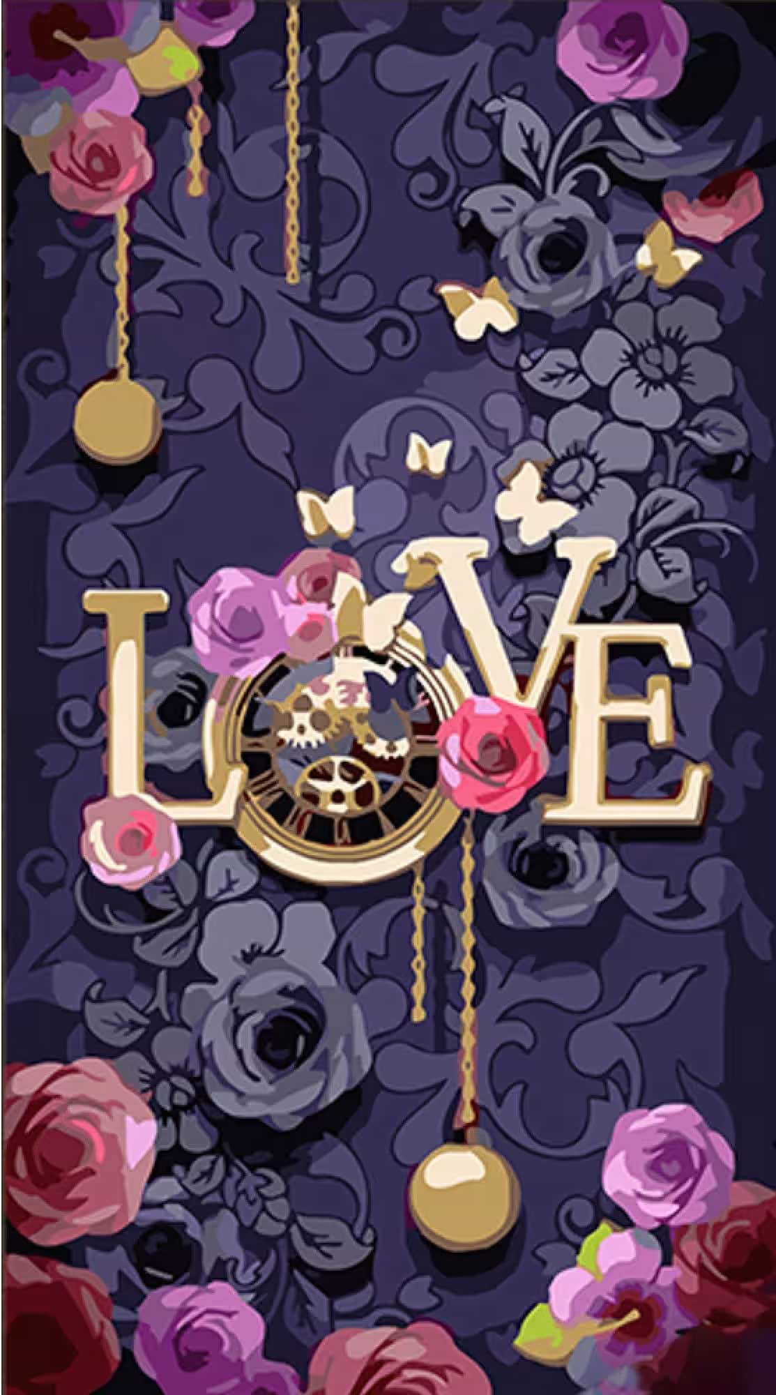 Картина за номерами Strateg Love flowers 50х25 см (WW240) - Фото 1
