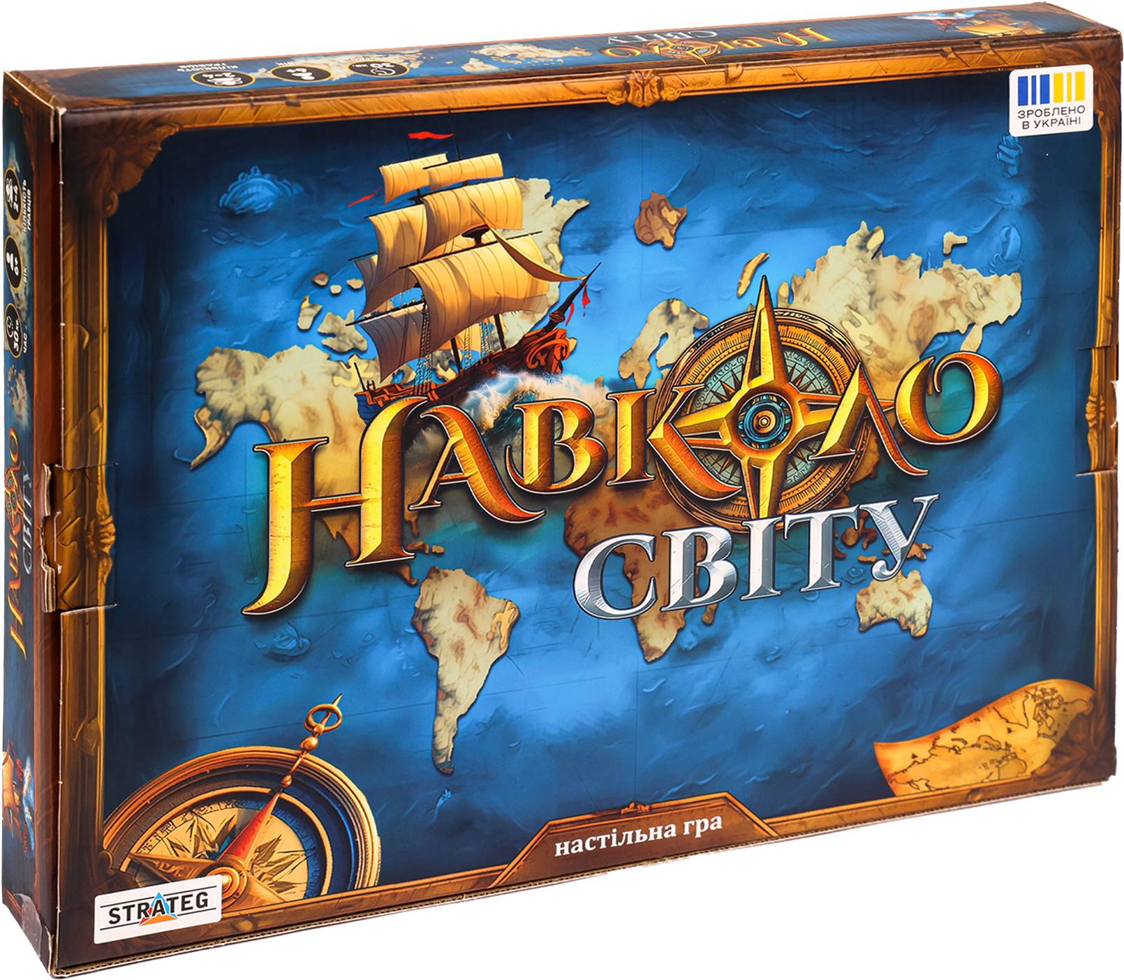 Настольная игра (8+) Strateg Вокруг света (30110)