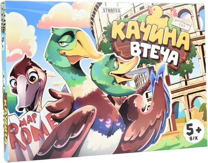 Настільна гра (5-7 років) Strateg Качина втеча українською мовою (30608) - Фото 1