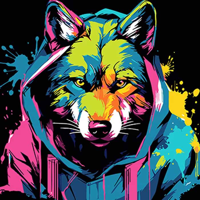 Купити Картина за номерами Strateg Яскравий образ вовка 40х40 см (AV4040-54) - Фото 1 Картина за номерами Strateg Яскравий образ вовка 40х40 см (AV4040-54) - Фото 1